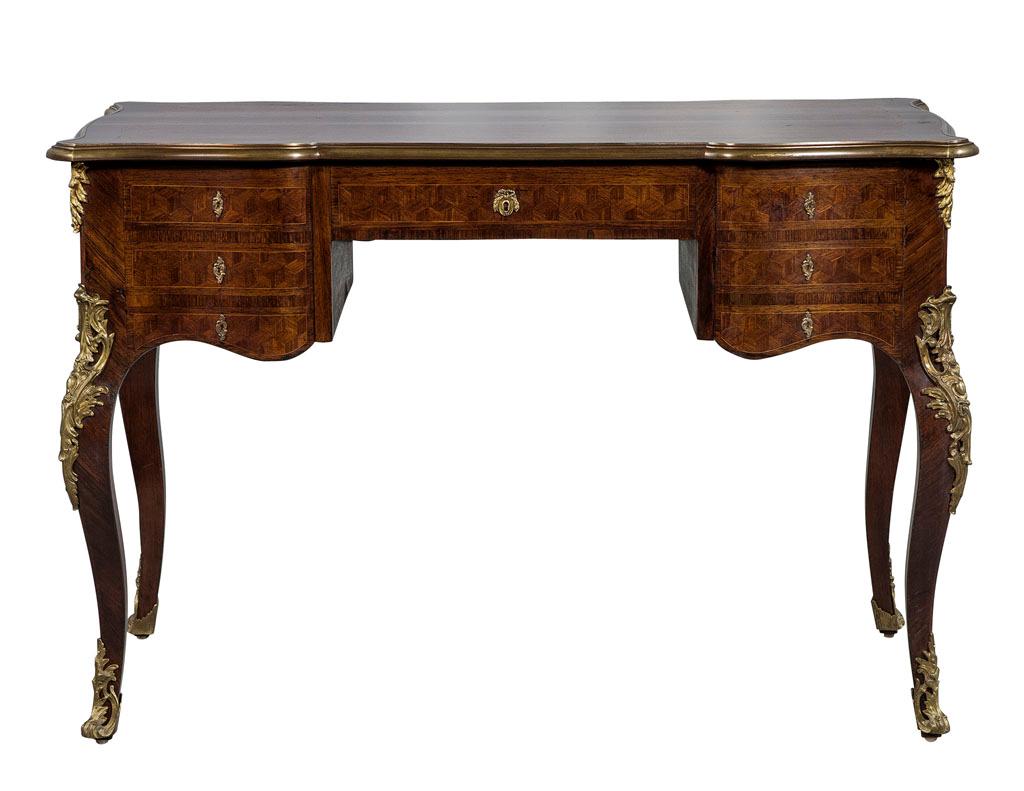 Antique French Louis XV Bureau Plat Writing Desk 6
