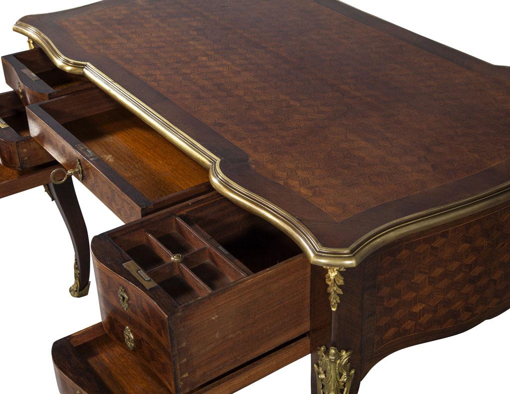 Mid-20th Century Antique French Louis XV Bureau Plat Writing Desk