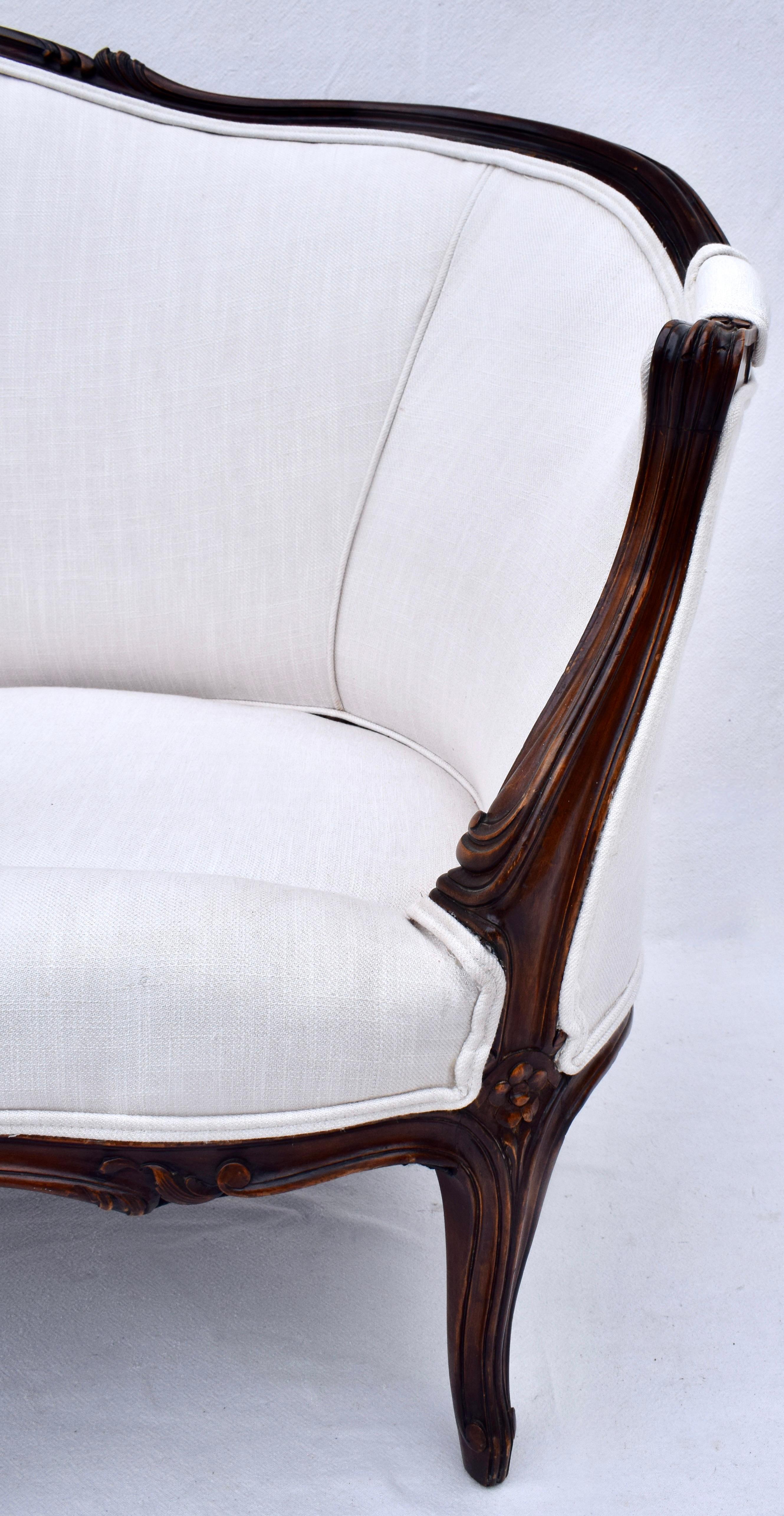 Antique French Louis XV Canape Settee Divano in vendita 5