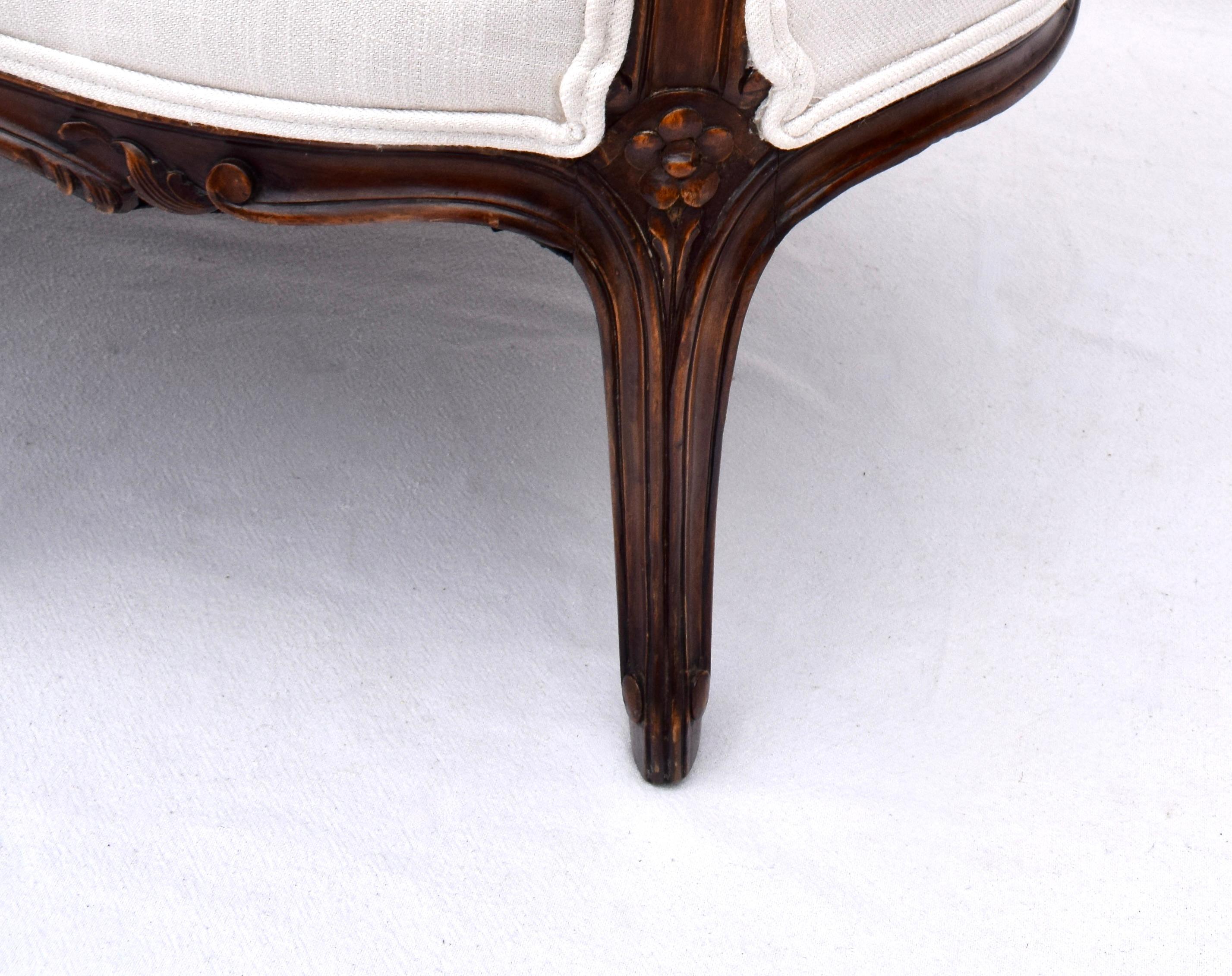 Antique French Louis XV Canape Settee Divano in vendita 6