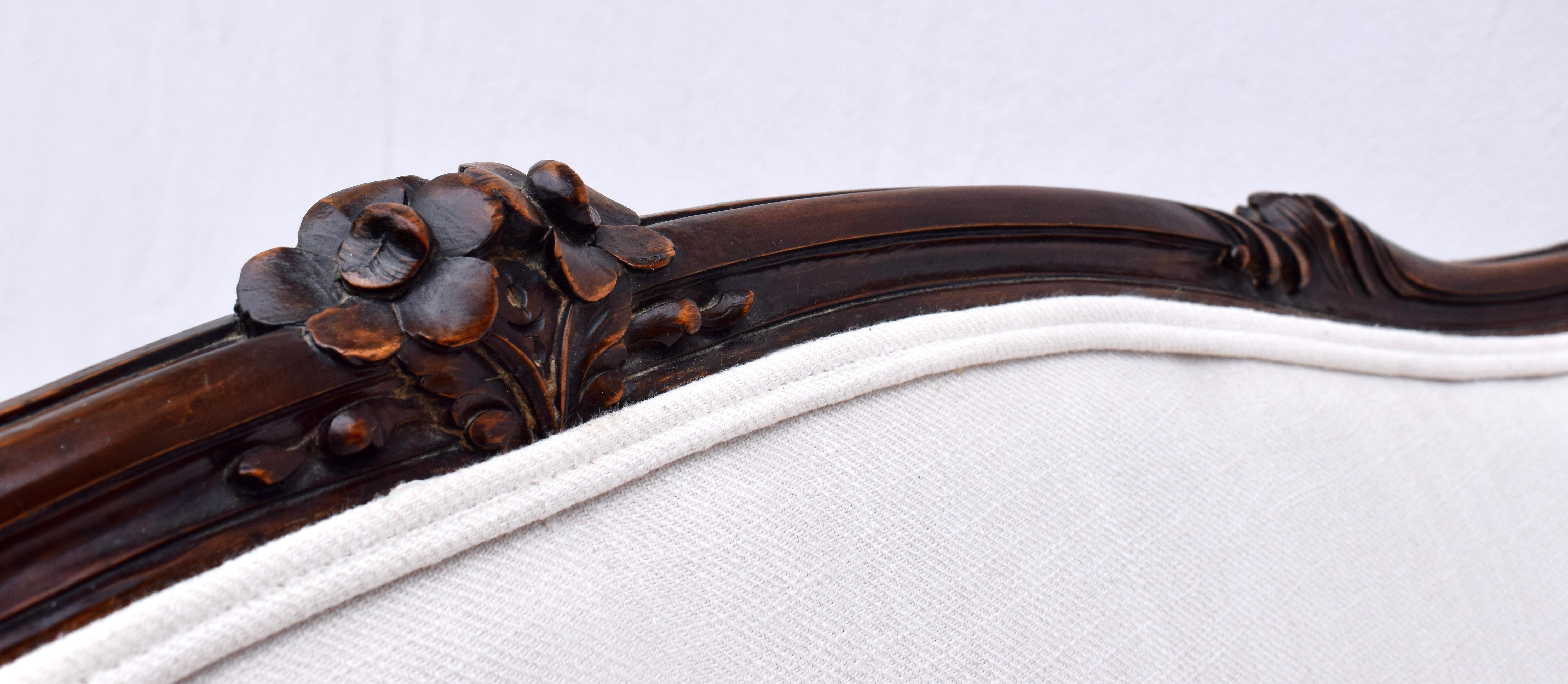Antique French Louis XV Canape Settee Divano in vendita 7