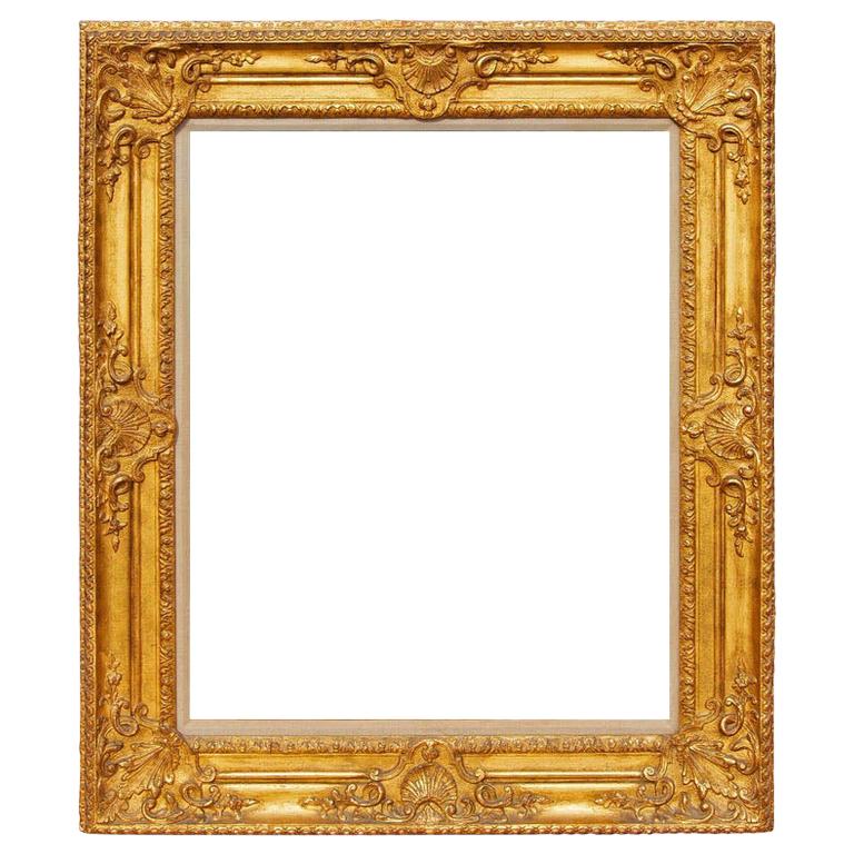 Antique French Louis XV Carved and Gilt Frame