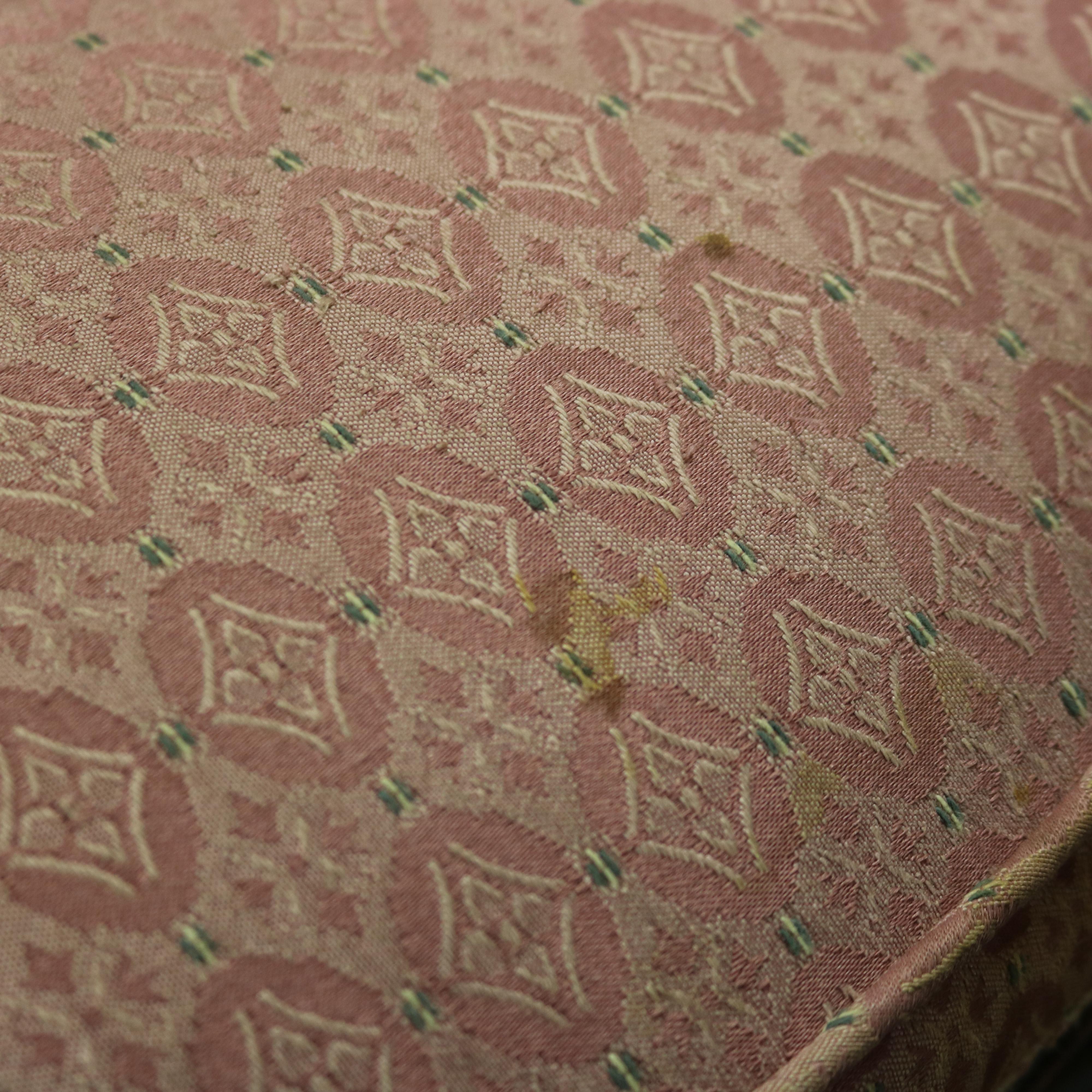 Antique French Luigi XV Noce intagliato e sgabello imbottito XIX secolo in vendita 4