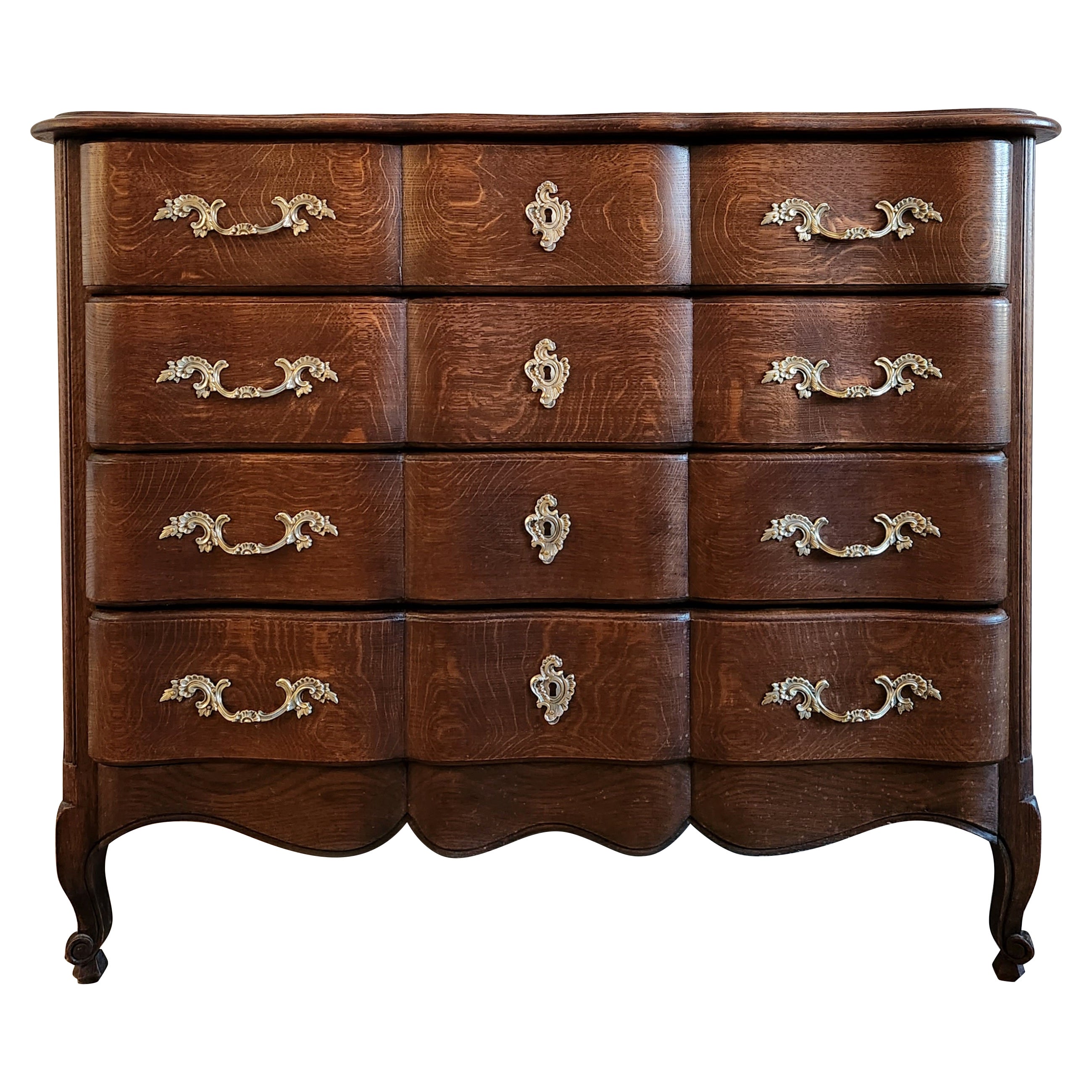 Antique French, Louis XV Chest of Drawers Commode For Sale