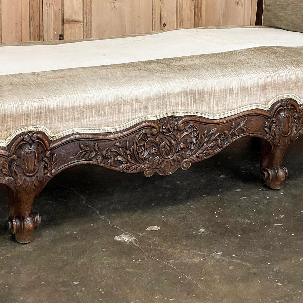 Antique French Louis XV Day Bed ~ Sofa For Sale 4