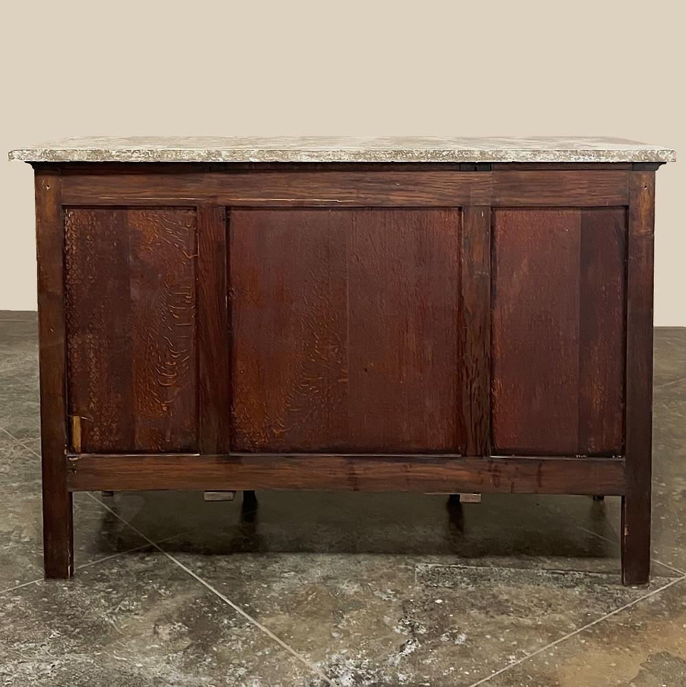 Antique French Louis XV Display Buffet with Travertine For Sale 10