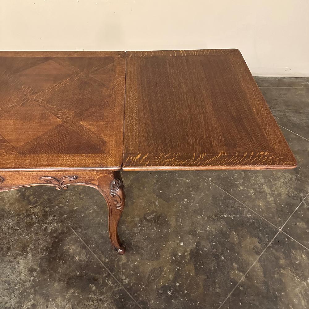 Antique French Louis XV Draw Leaf Dining Table For Sale 3