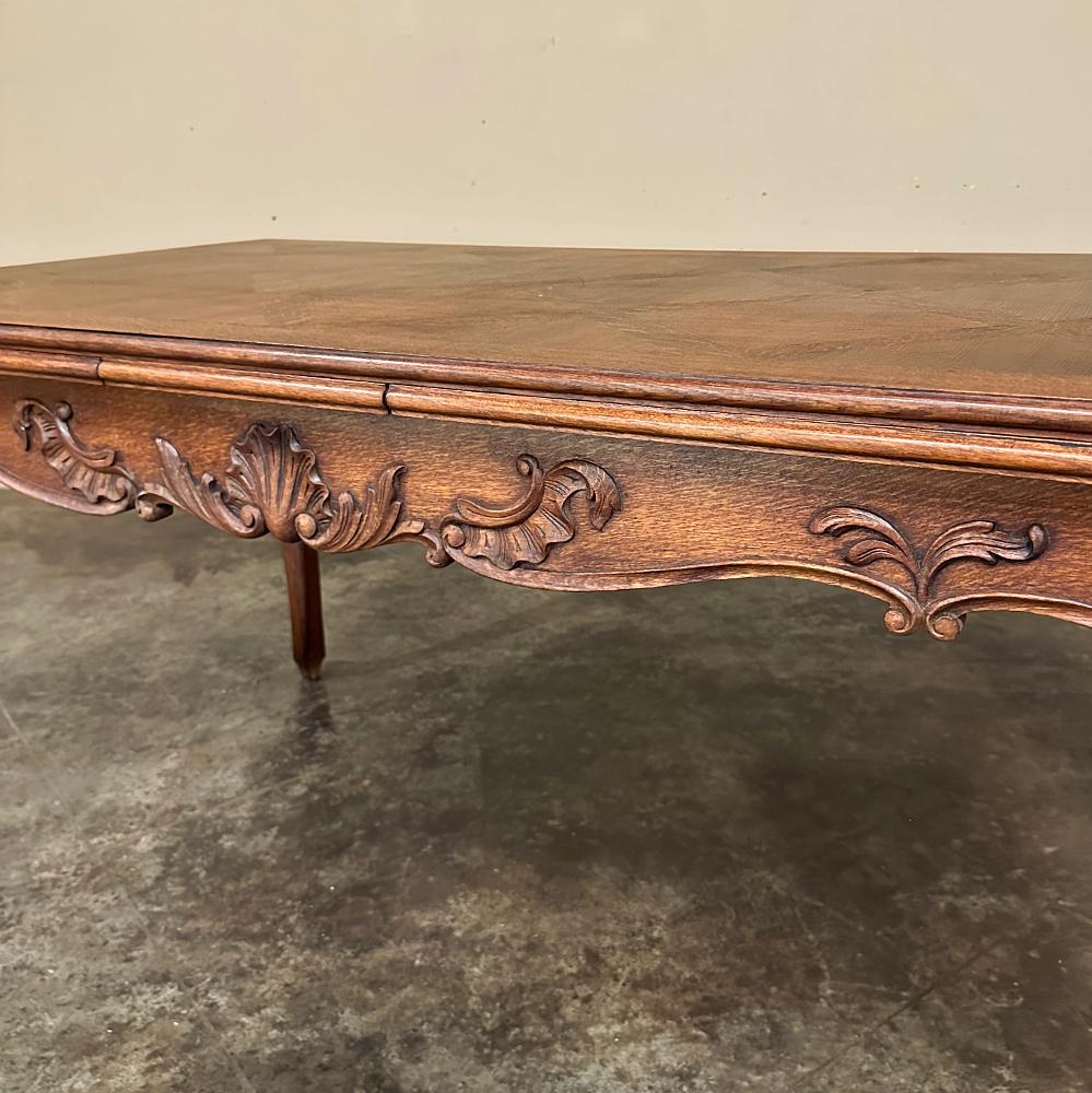 Antique French Louis XV Draw Leaf Dining Table For Sale 9