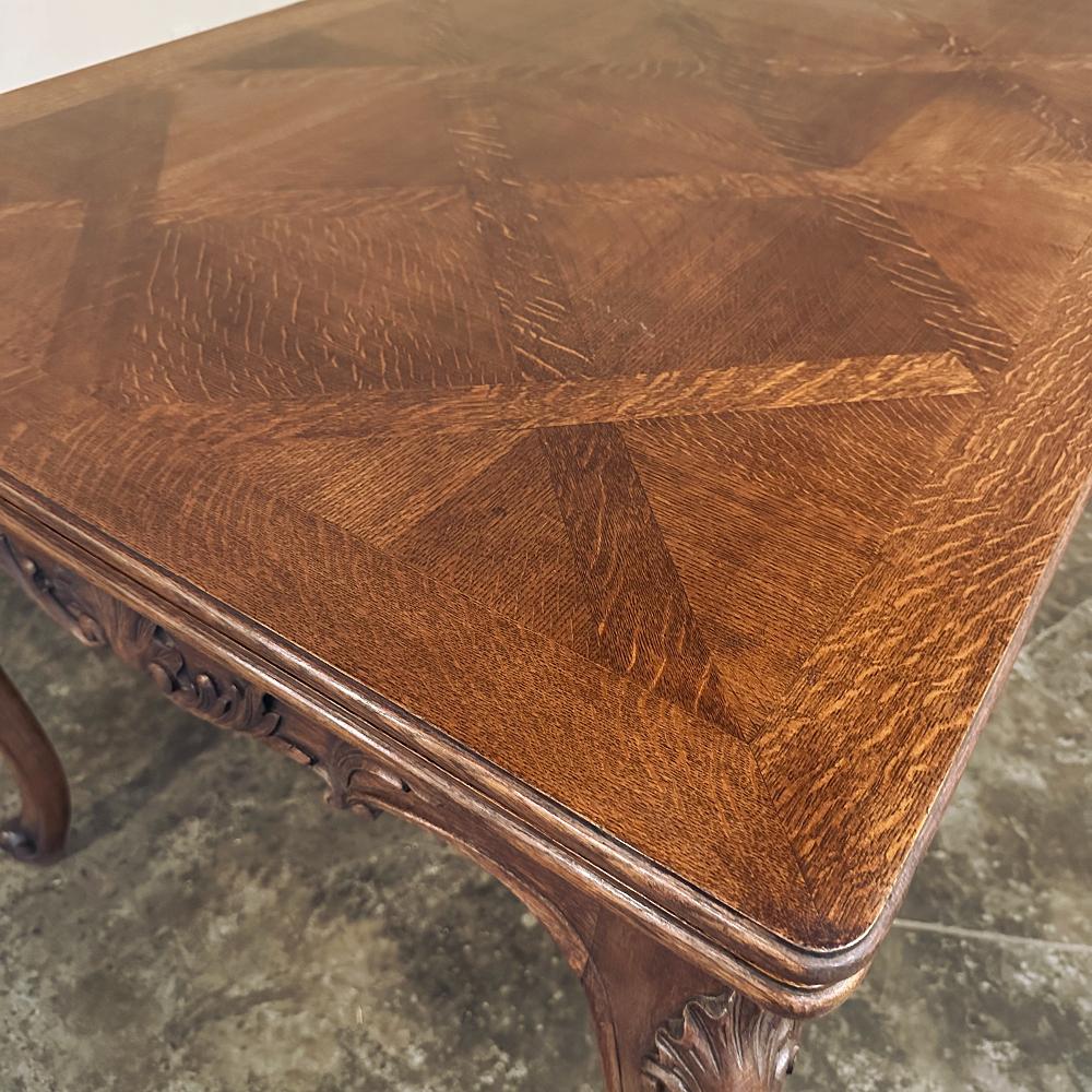 Antique French Louis XV Draw Leaf Dining Table For Sale 10
