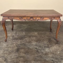 Antique French Louis XV Draw Leaf Dining Table