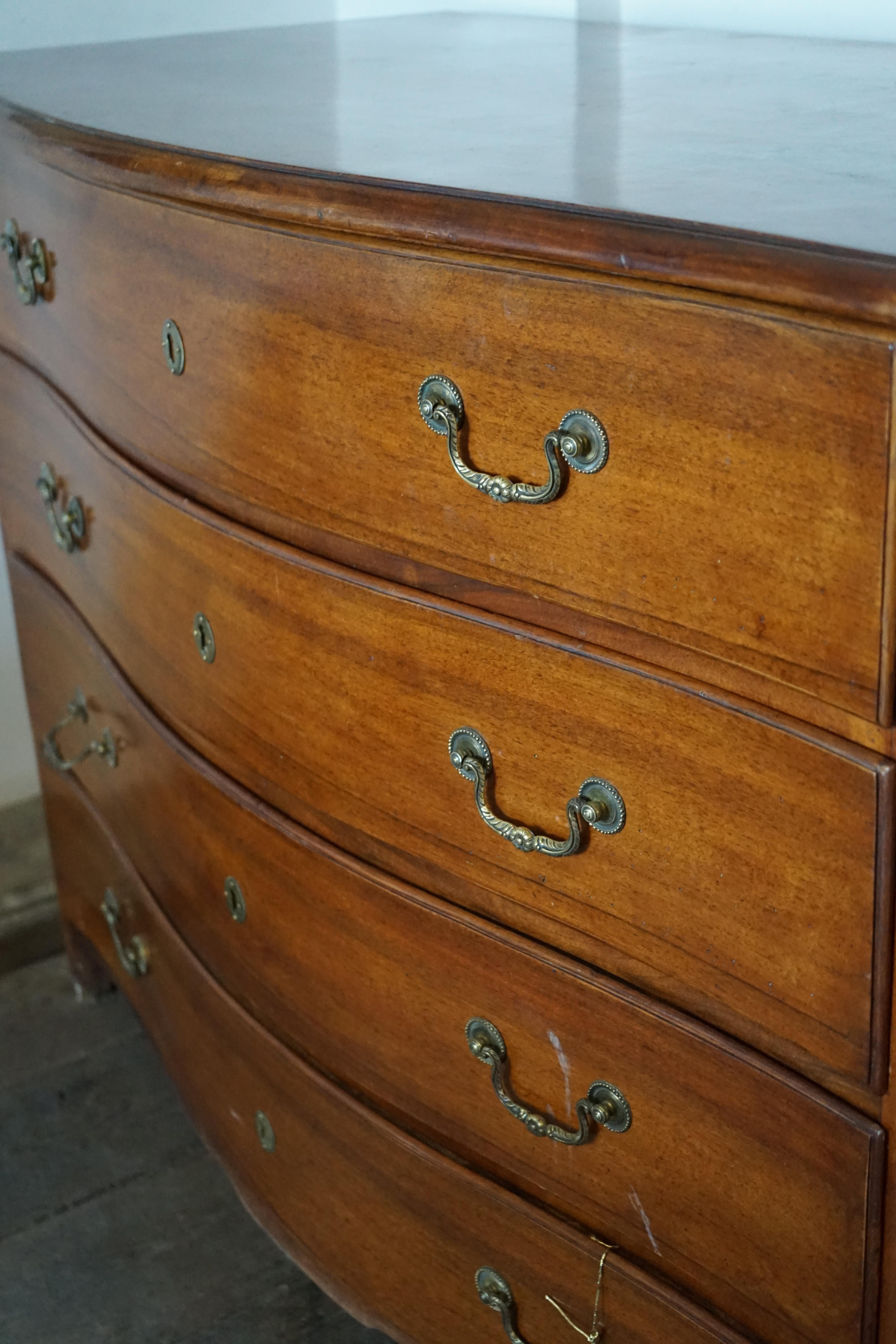This beautiful 19th century French piece of furniture features four large deep drawers for storage. 

Measurements: 51.5'' L x 28.25'' D x 39.15'' H.