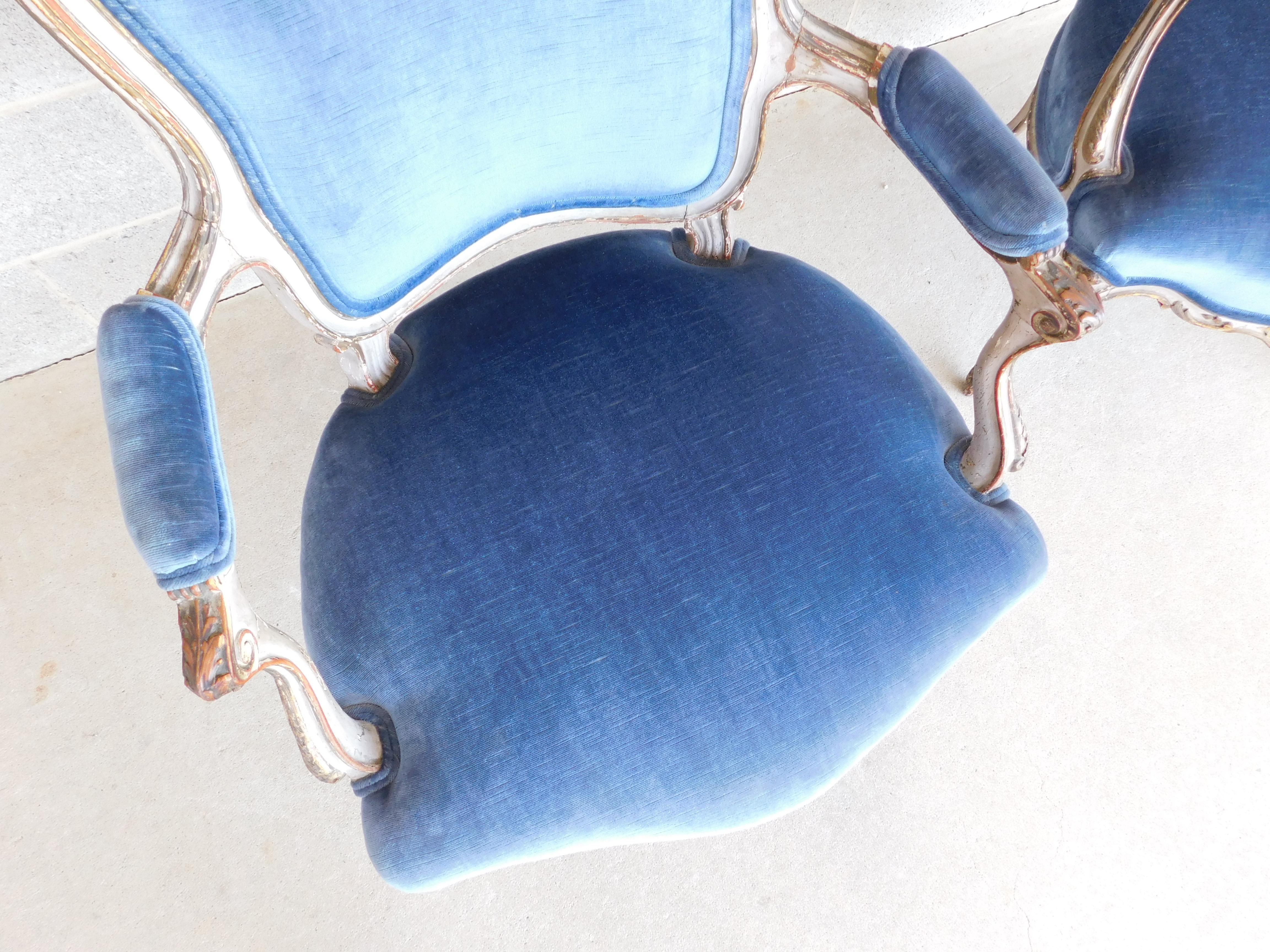 Antique French Louis XV Fauteuil Chairs  For Sale 11