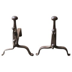 Used French Louis XV Fire Andirons, 18th Century