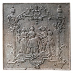 Antique French Louis XV Fireback / Backsplash, 18th Century