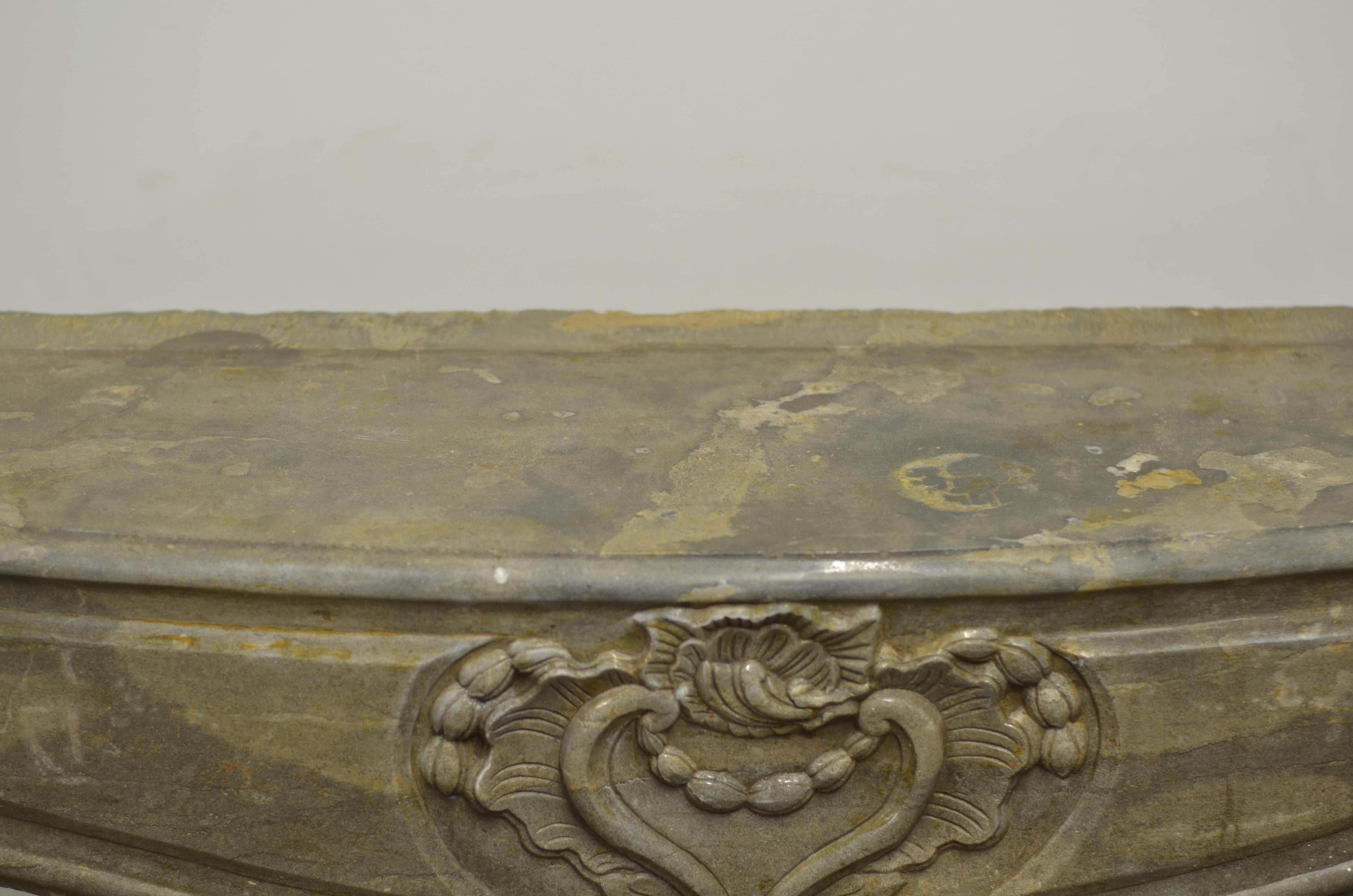 Repisa de chimenea Antique French Louis XV en venta 6