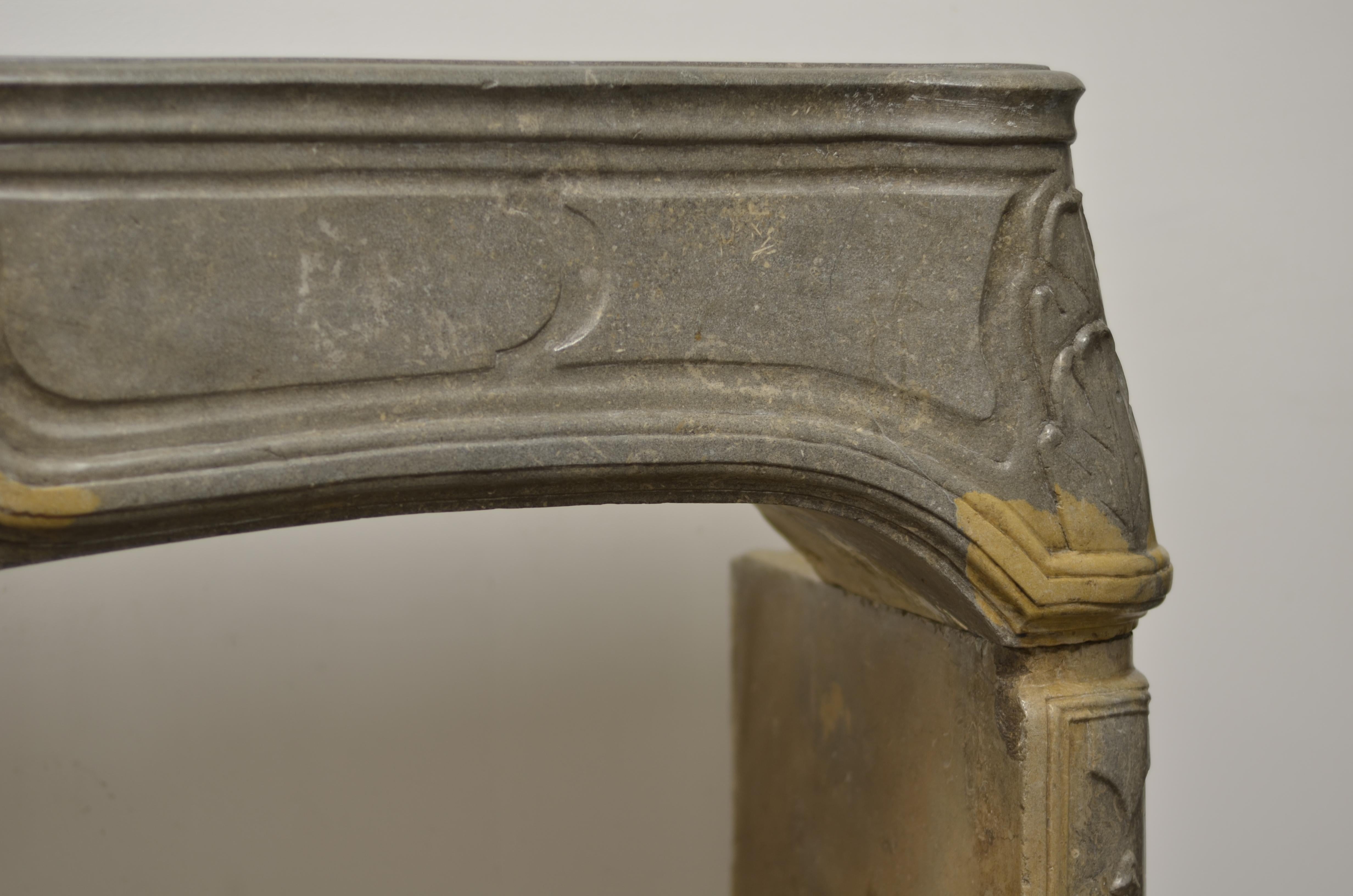 Antique French Louis XV Fireplace Mantel For Sale 9