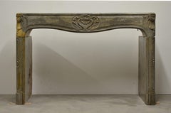 Antique French Louis XV Fireplace Mantel