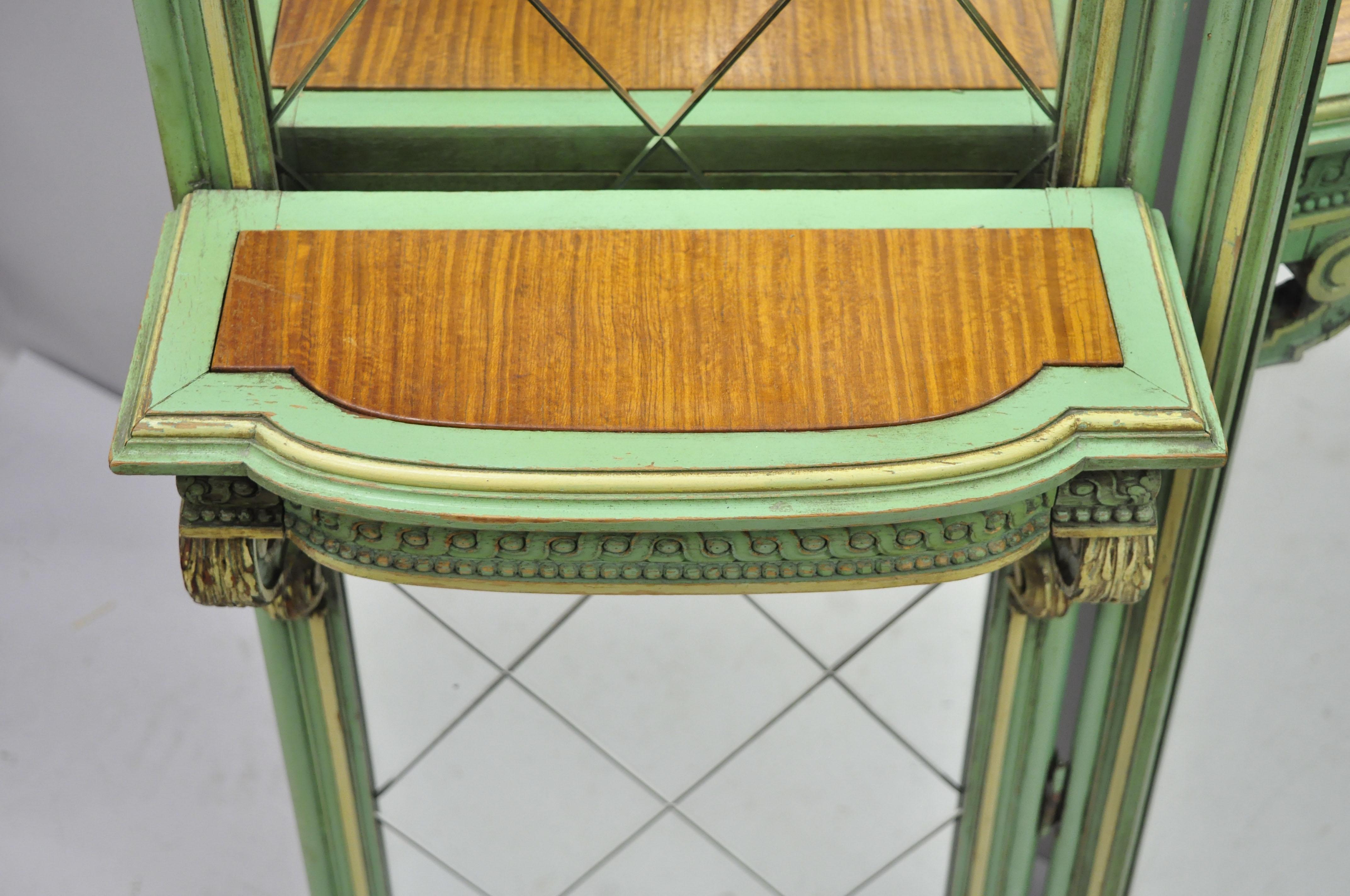 antique 3 panel wall mirror