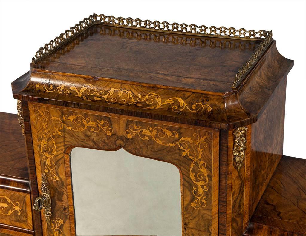 Antique French Louis XV Inlaid Escritoire Vanity Desk 2