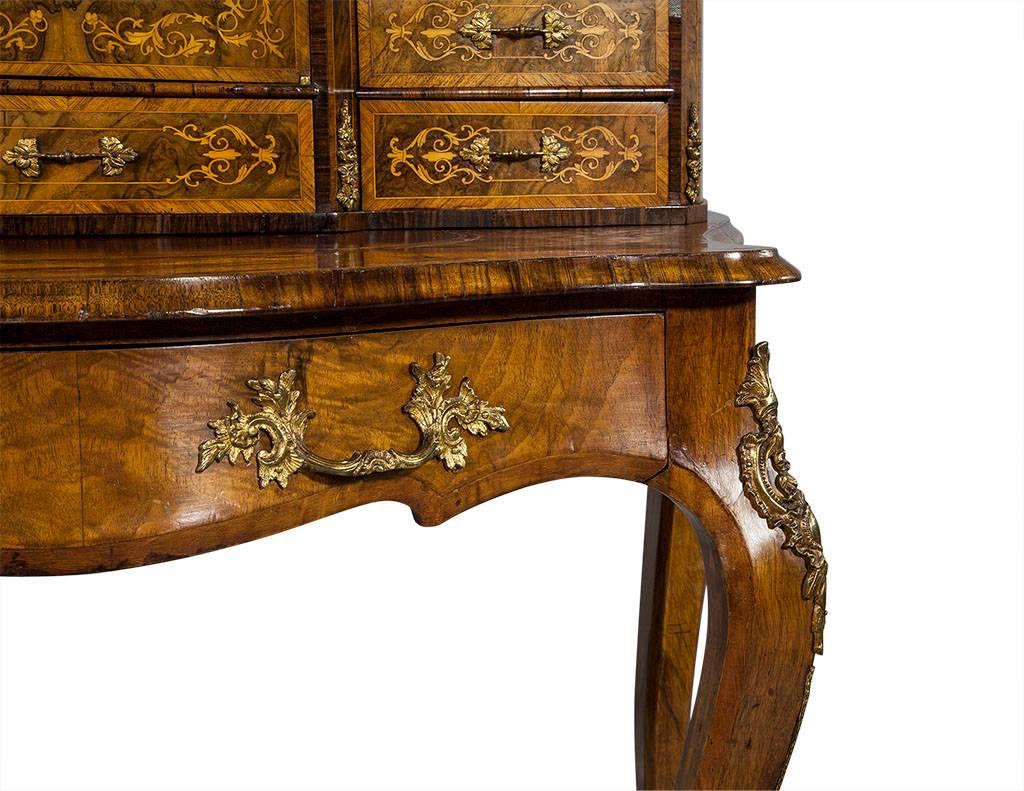 Antique French Louis XV Inlaid Escritoire Vanity Desk 1