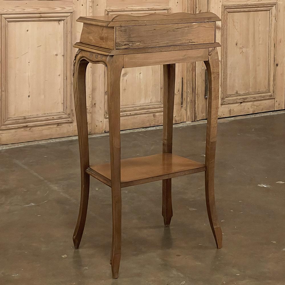Antique French Louis XV Maple End Table For Sale 9