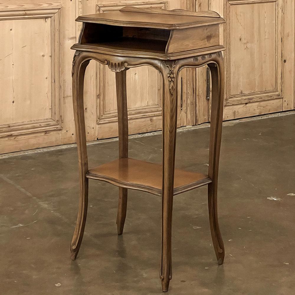 Hand-Crafted Antique French Louis XV Maple End Table For Sale