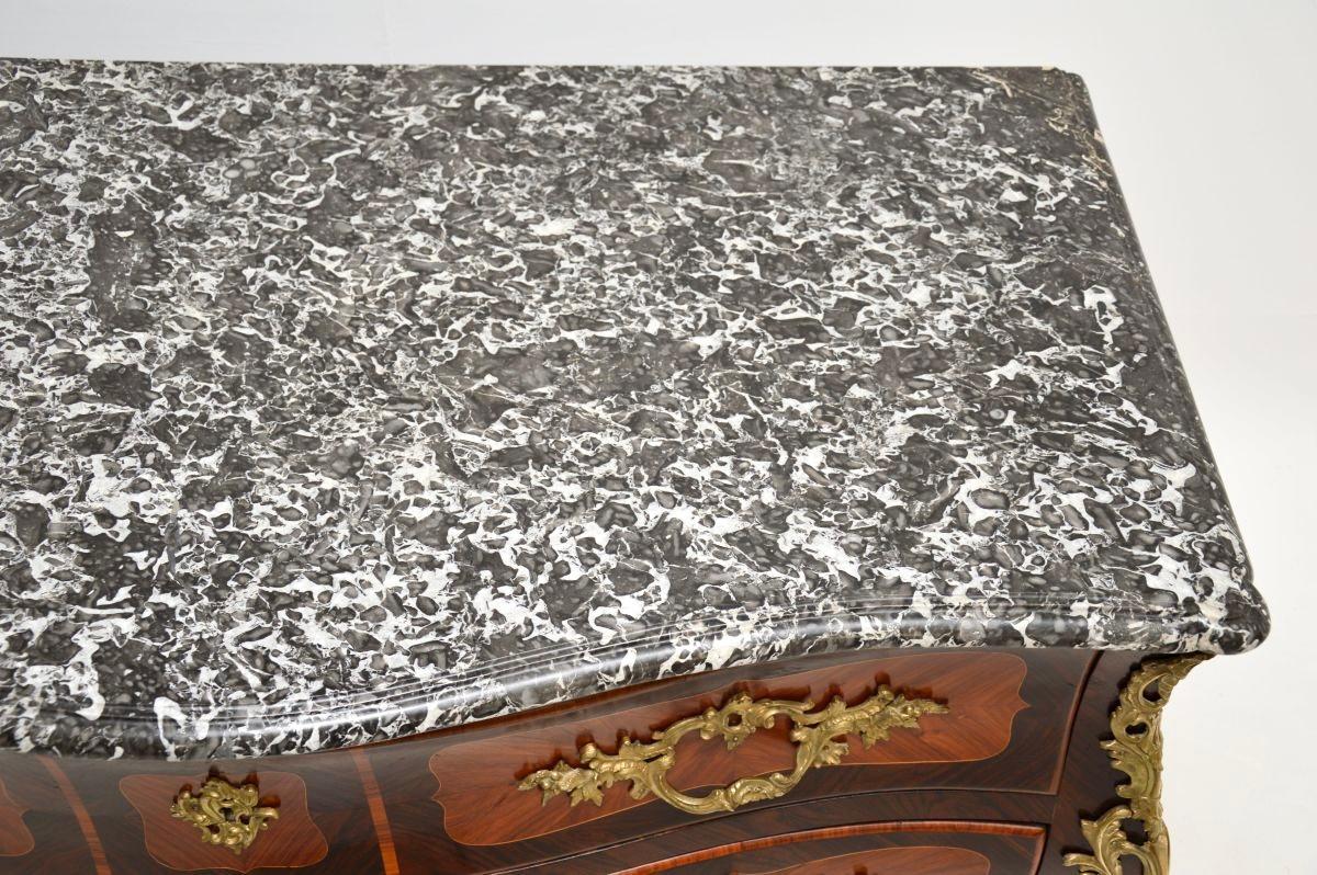 Antique French Luigi XV Commode con piano in marmo di Jacques Bircklé in vendita 1
