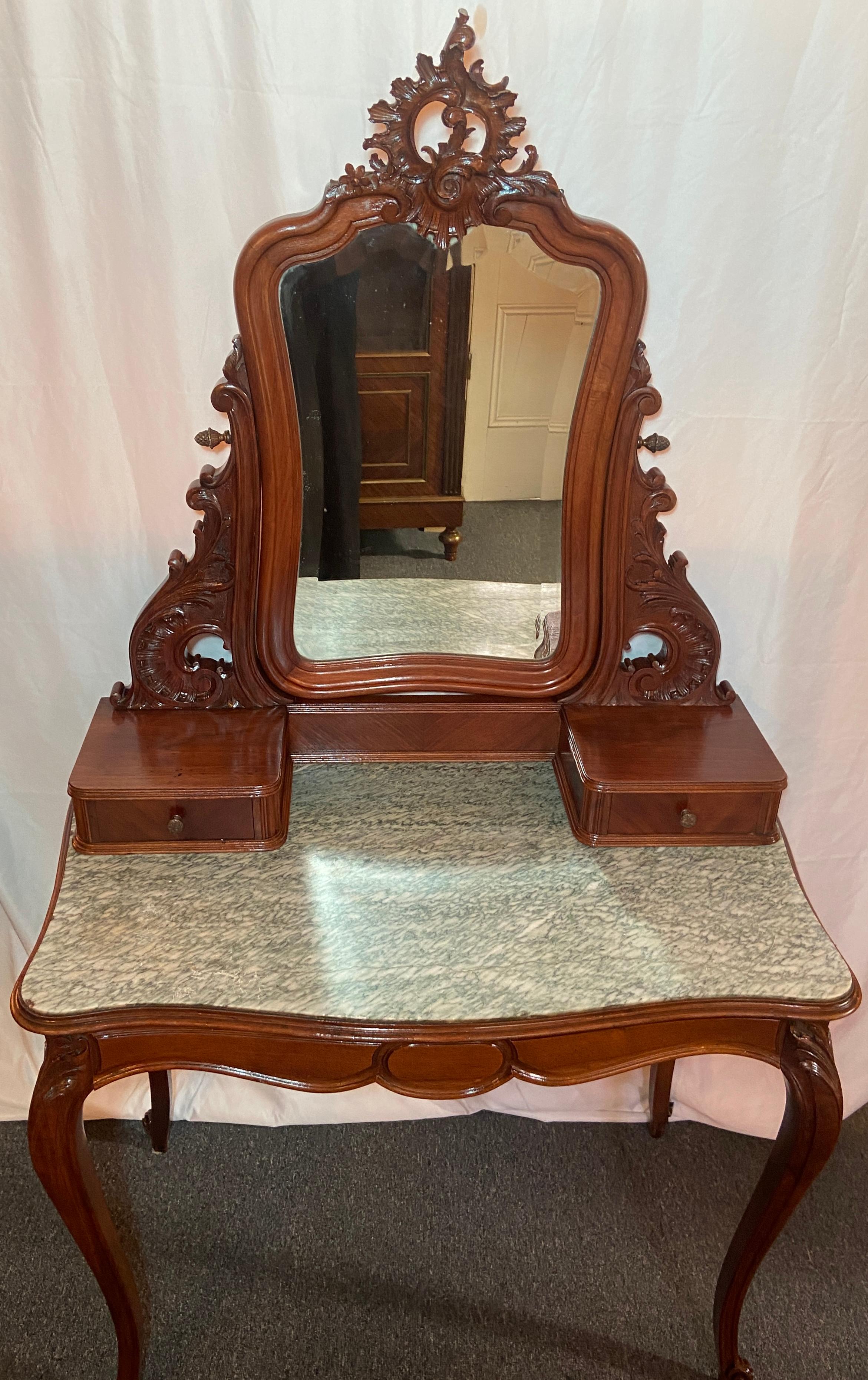 prix coiffeuse ancienne dessus marbre