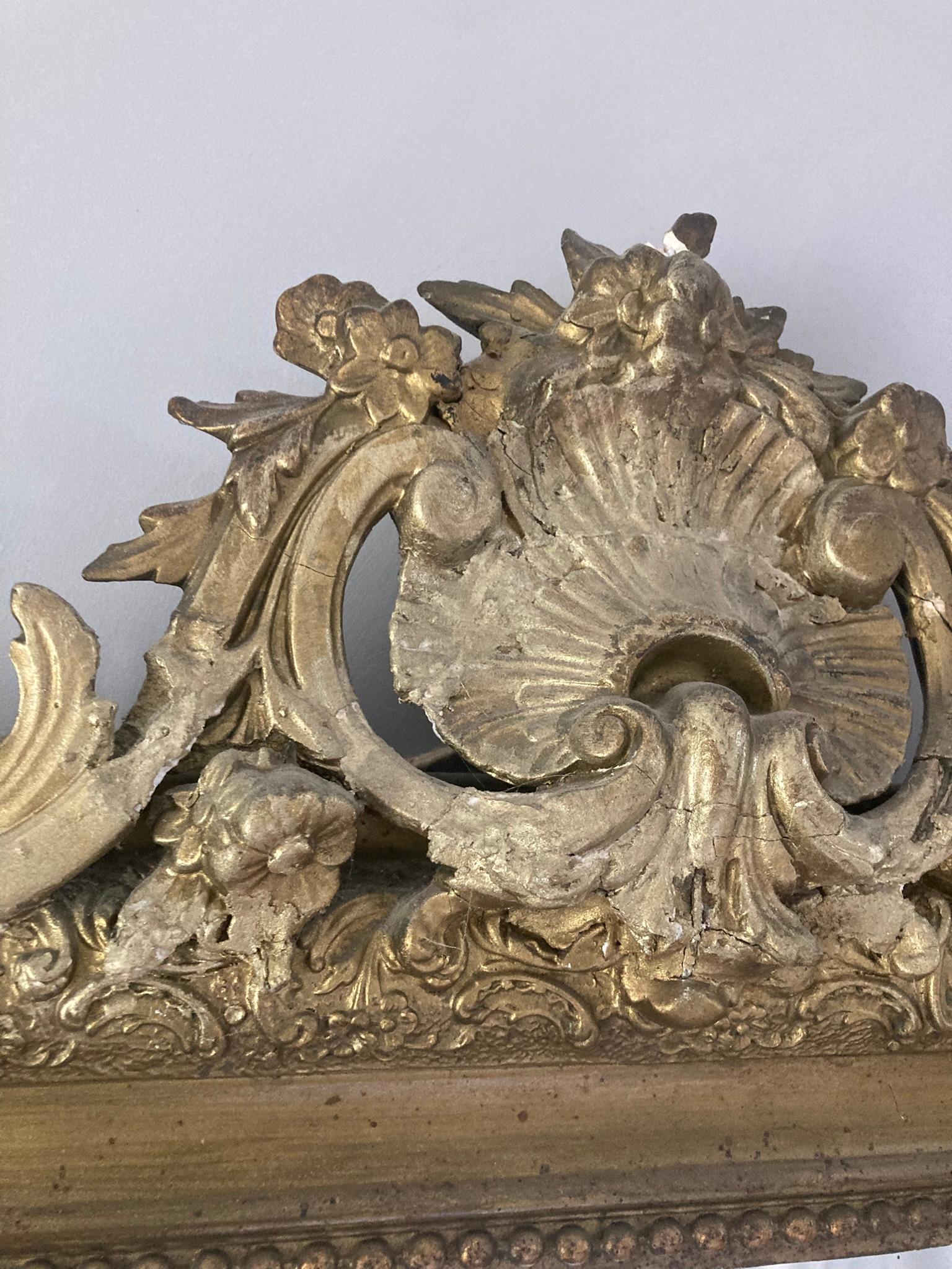 Antiguo espejo francés Luis XV Rococó en venta