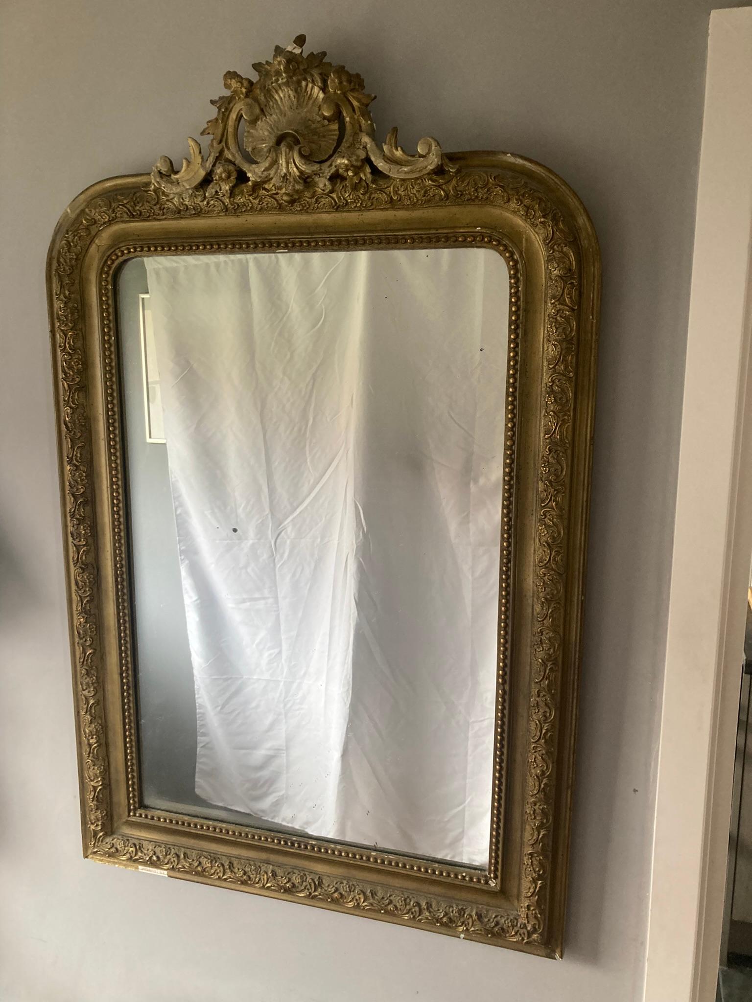 Antiguo espejo francés Luis XV en venta 1