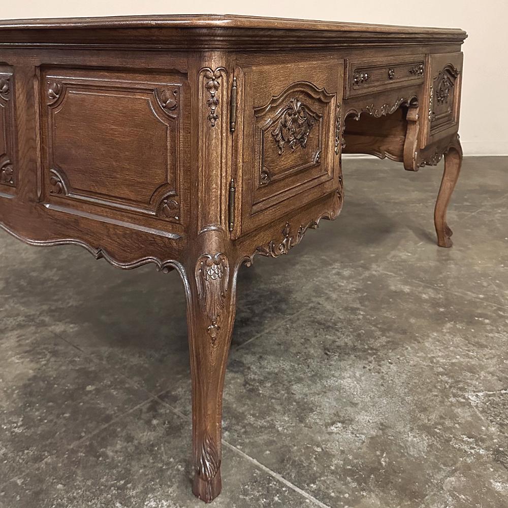 Antique French Louis XV Oak Partner's Desk For Sale 9