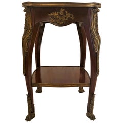 Antique French Louis XV Ormolu Mounted Mahogany Table, circa 1885