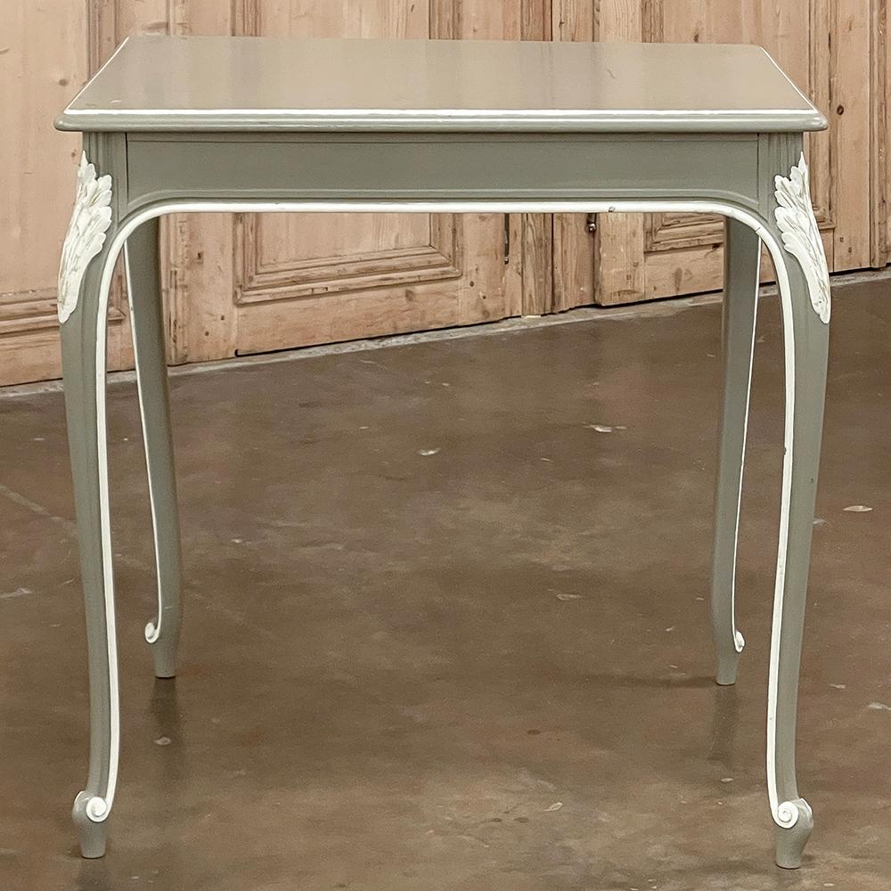 Antique French Louis XV Painted Occasional Table In Good Condition For Sale In Dallas, TX
