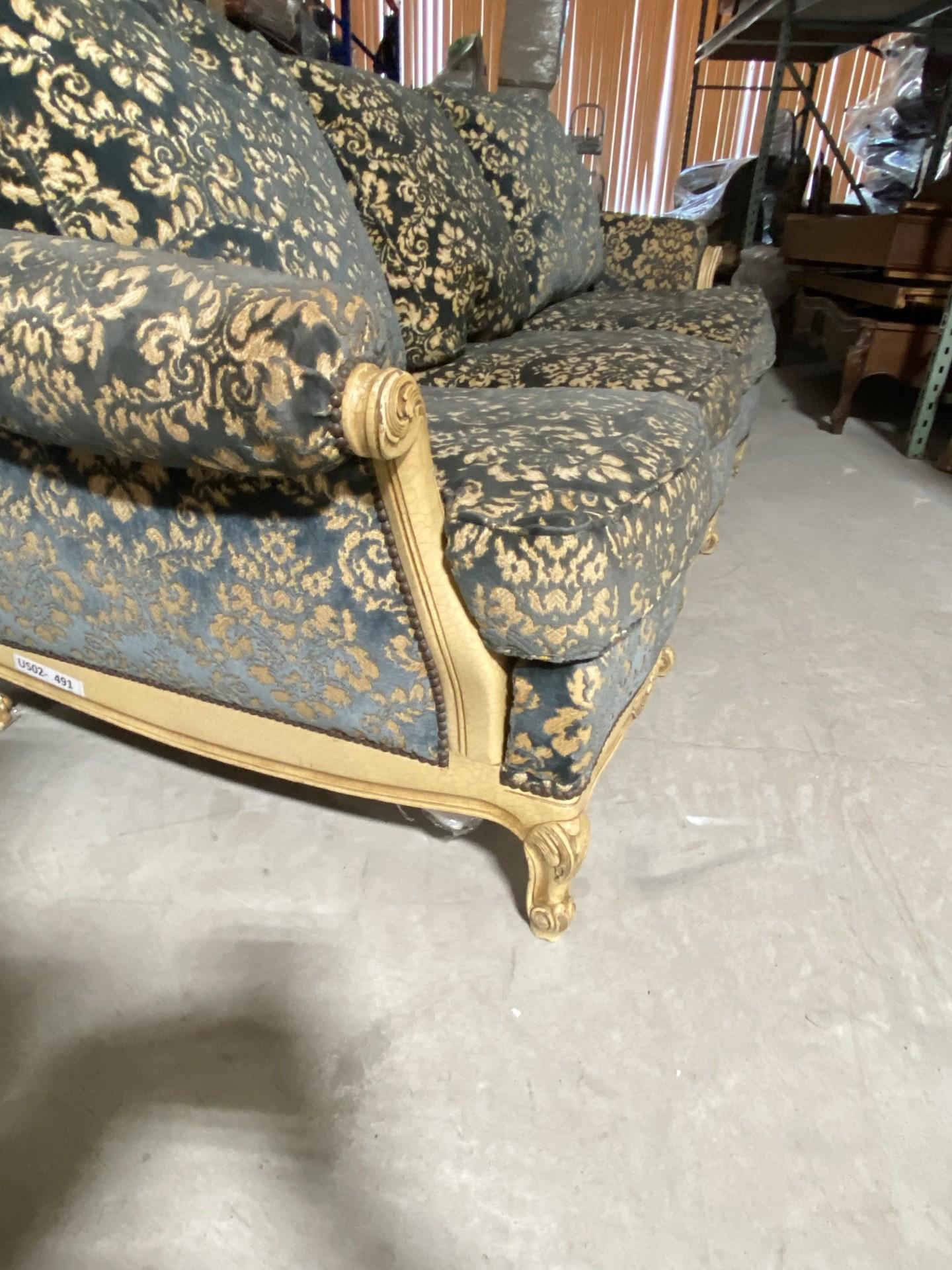 vintage french provincial sofa