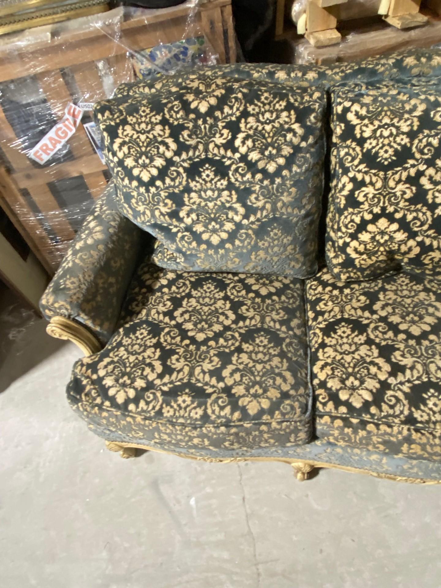 Antique French Louis XV Painted Sofa Bed In Good Condition In Cathedral City, CA