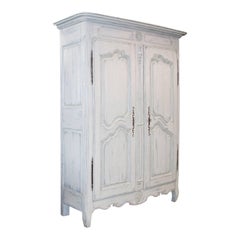 Antique French Louis XV Period Armoire Cupboard Patina