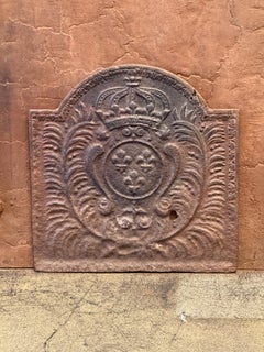 Antique French Louis XV Period 'Arms of France' Fireback / Backsplash