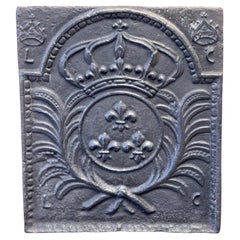 Antique French Luigi XV Periodo 'Armi di Francia' Fireback / Backsplash