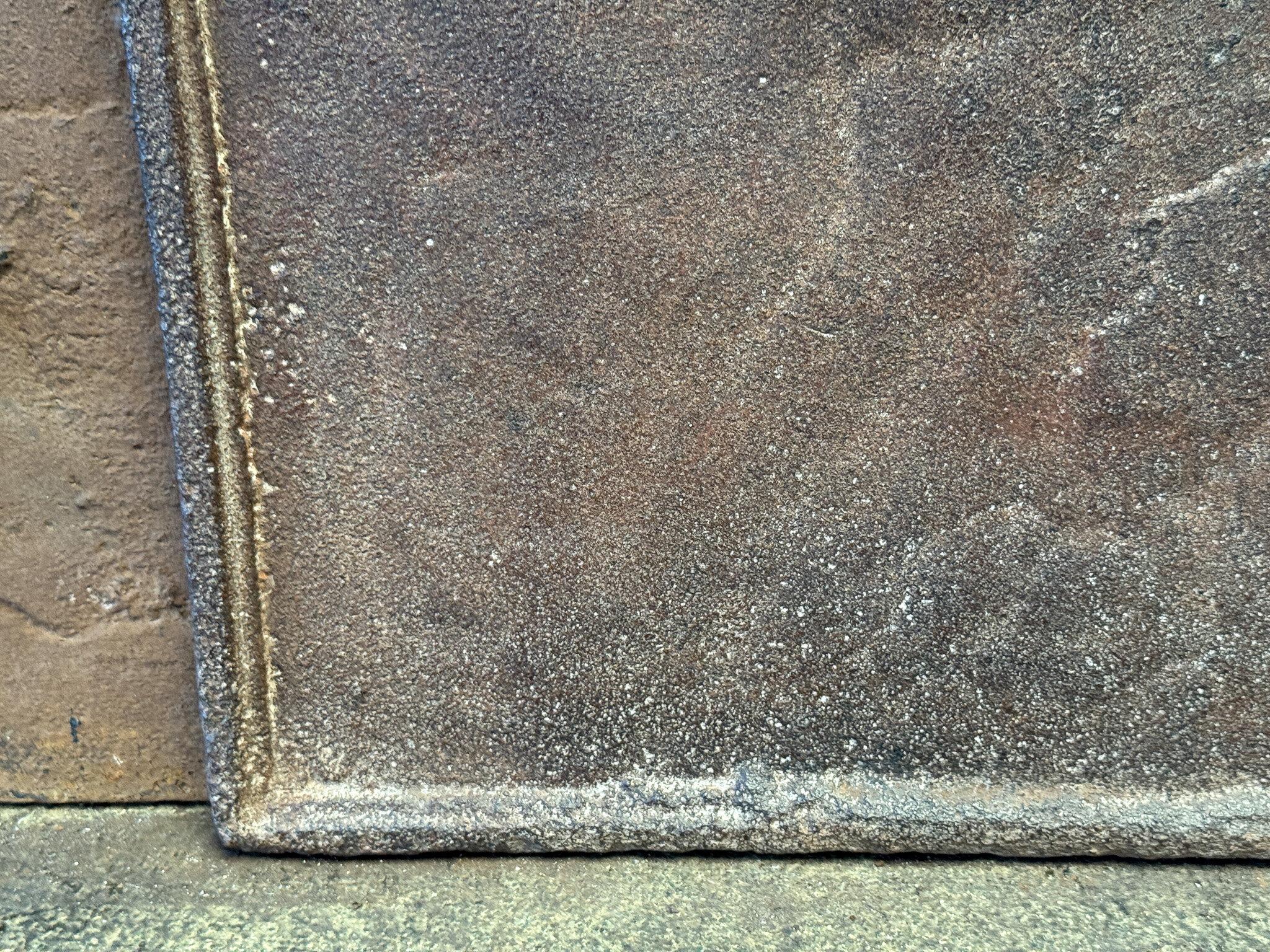 Antique French Luigi XV Periodo 'Fleur De Lys' Fireback / Backsplash in vendita 1
