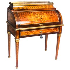 Used French Louis XV Revival Cylinder Bureau Howard & Sons, 19th Century