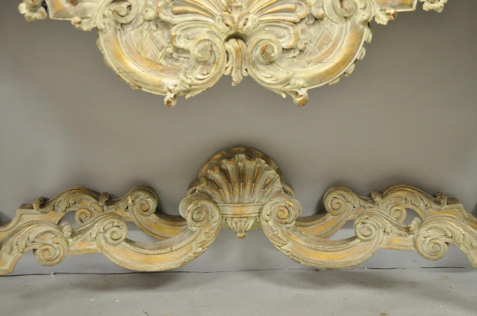 Antique French Louis XV Rococo Style Shell Carved 68