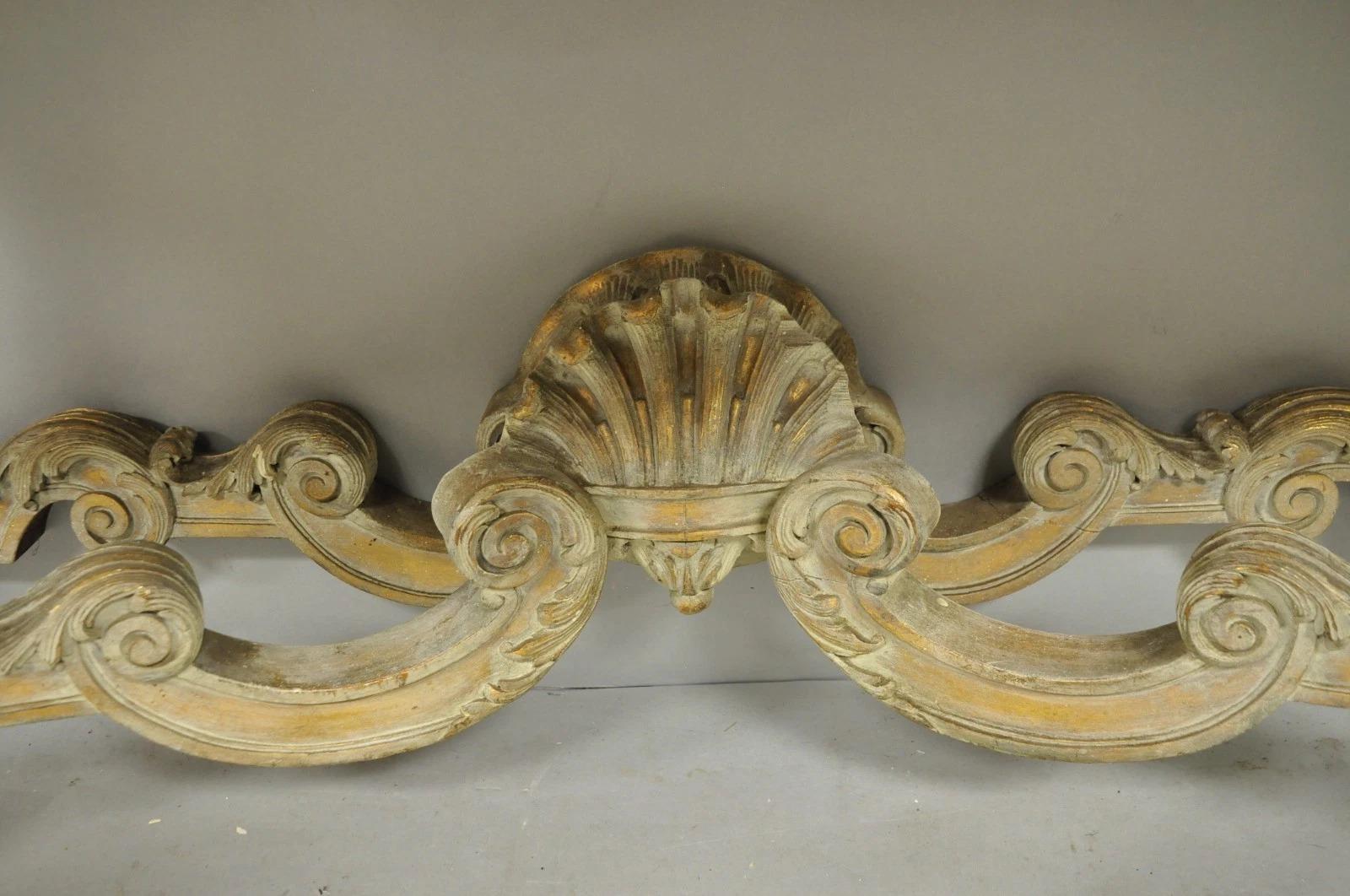 Antique French Louis XV Rococo Style Shell Carved 68