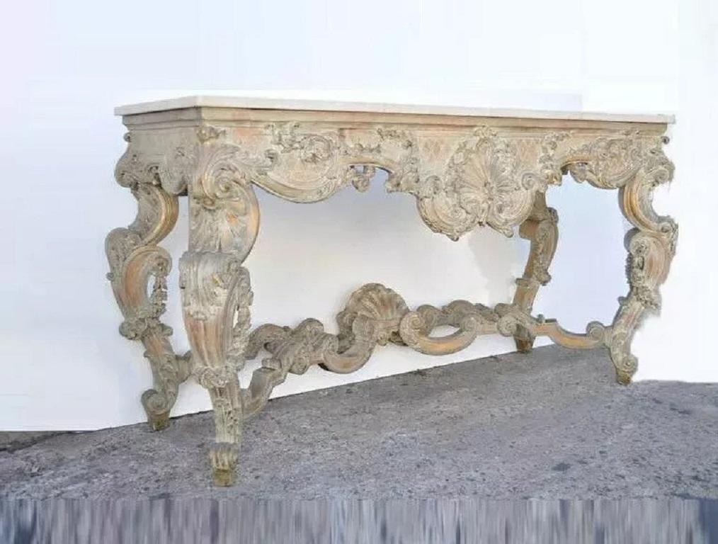 Antique French Louis XV Rococo Style Finely Carved 68
