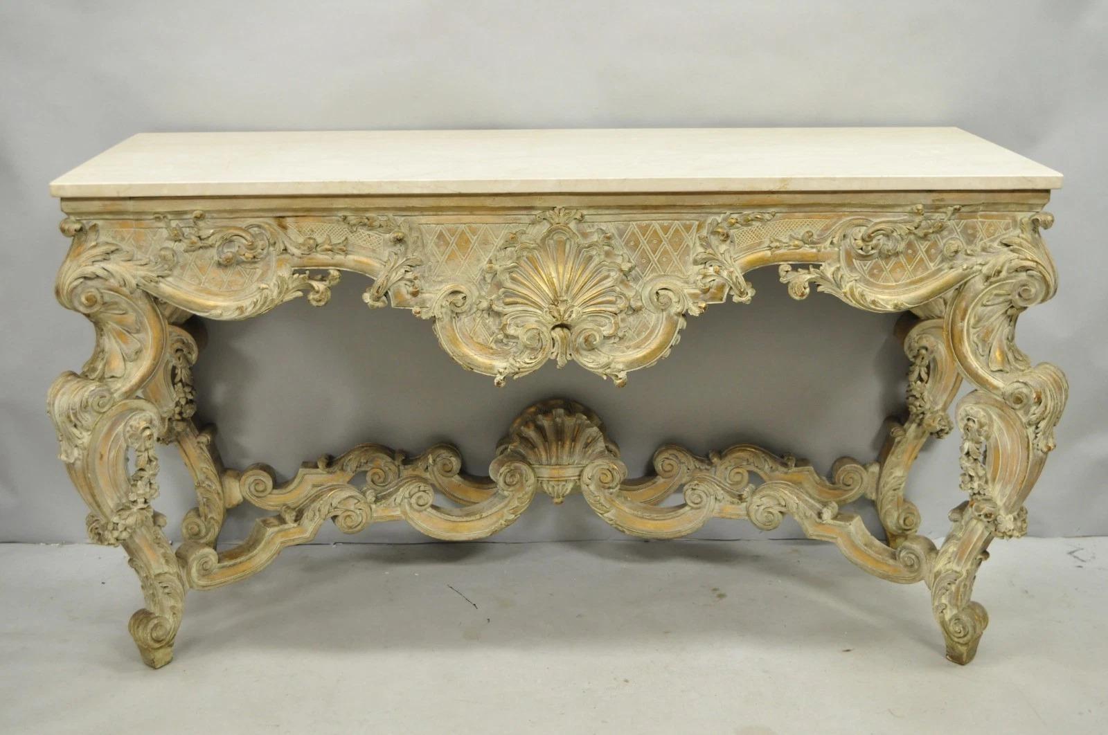 Please message us with your zip code to request a more reasonable domestic U.S. shipping quote.

Antique French Louis XV Rococo Style Finely Carved 68