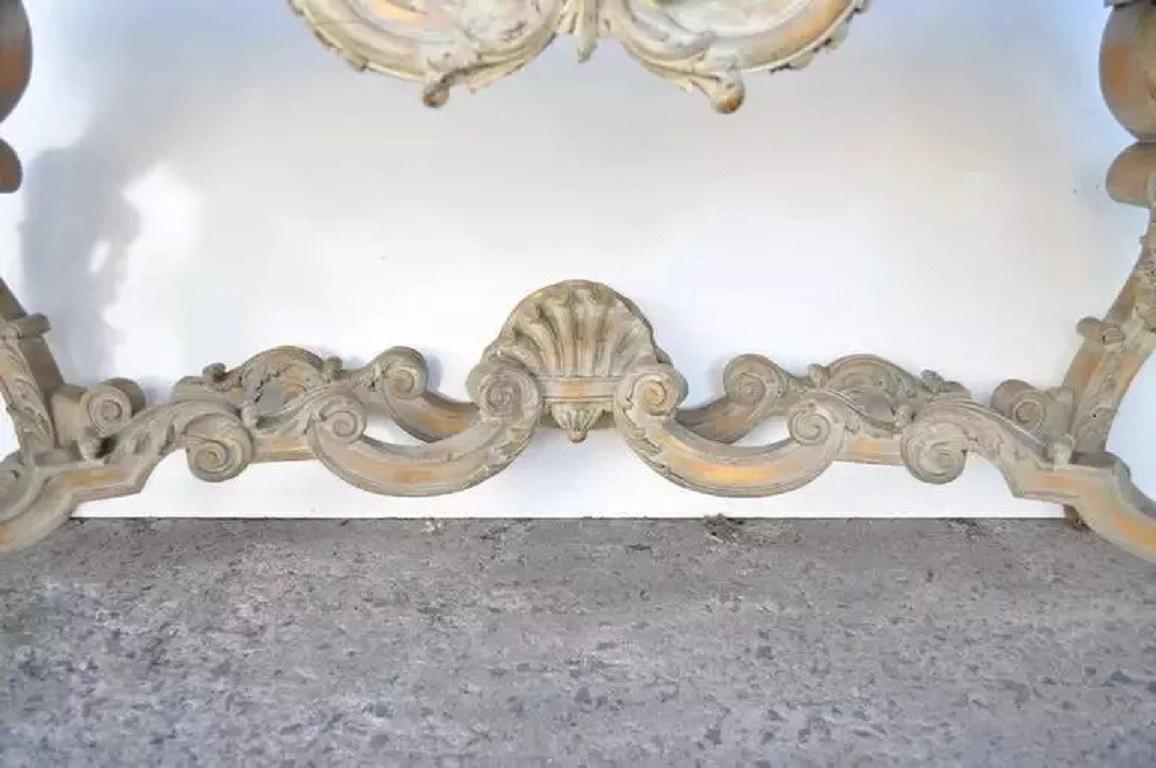 Antique French Louis XV Rococo Style Shell Carved 68