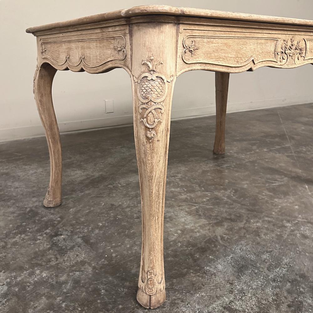 Antique French Louis XV Stripped Desk ~ Bureau Plat For Sale 7