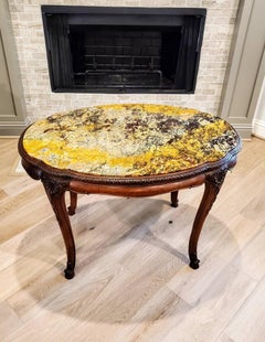 Ancienne table à cocktail française de style Louis XV de la Belle Époque