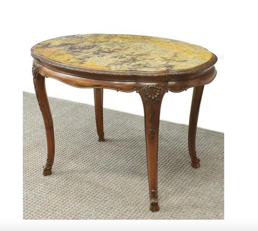 Antique French Louis XV Style Belle Epoque Cocktail Table For Sale 3
