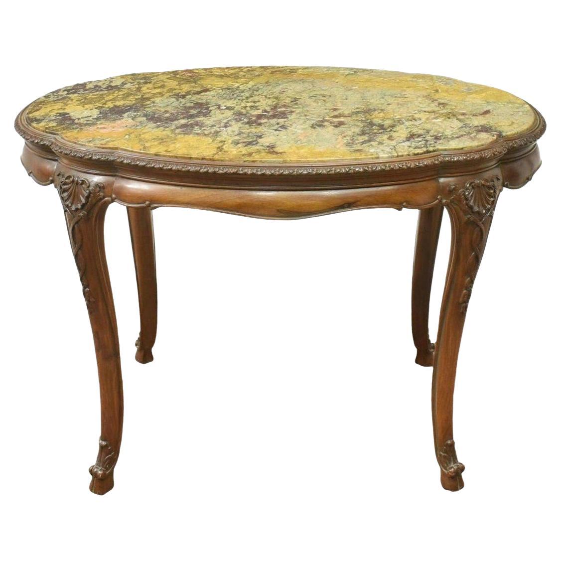 Antique French Louis XV Style Belle Epoque Cocktail Table For Sale