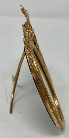 Antique French Louis XV Style Bronze D'oré Double-Oval Picture Frame, Circa 1890